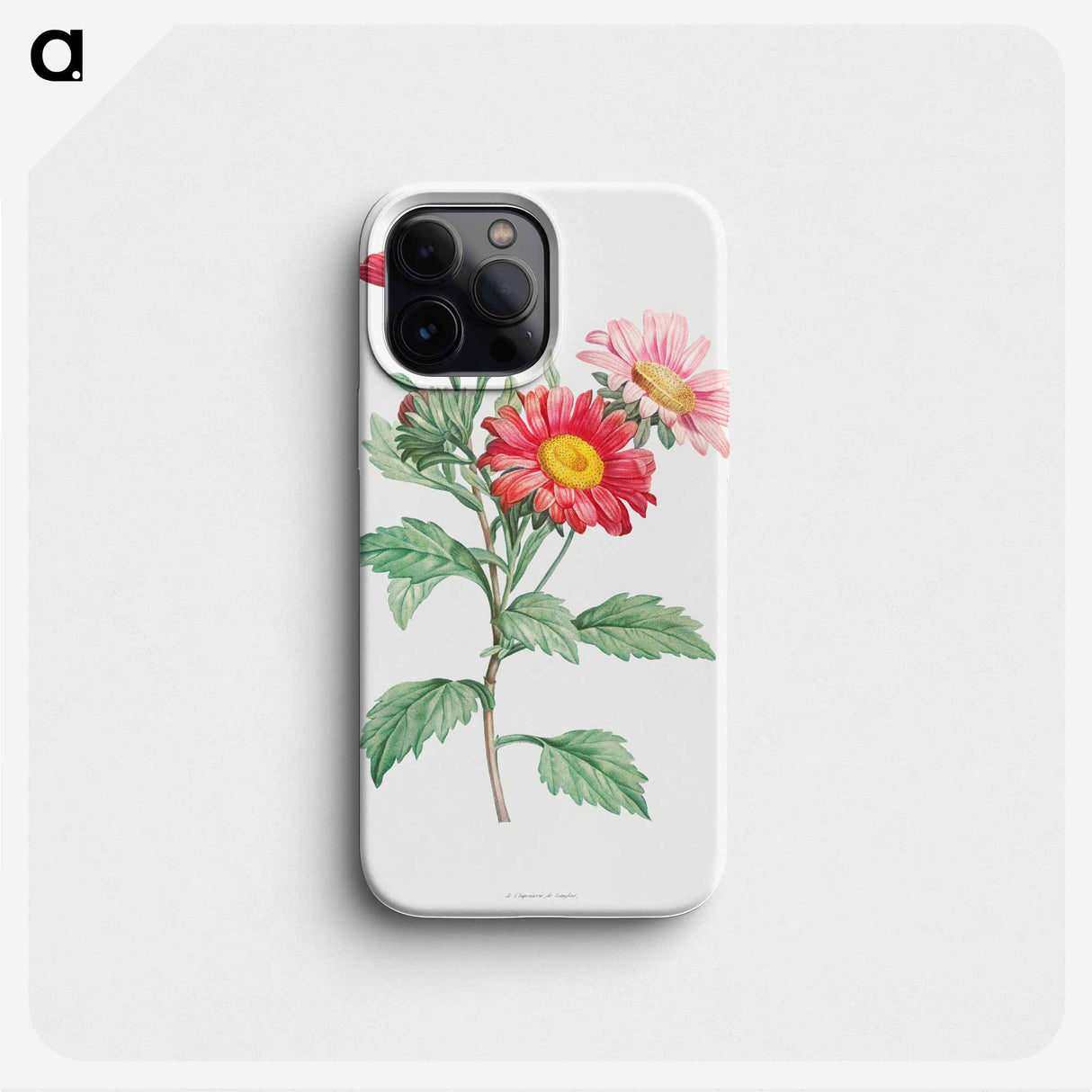 Red aster - Pierre Joseph Redouté Phone Case.