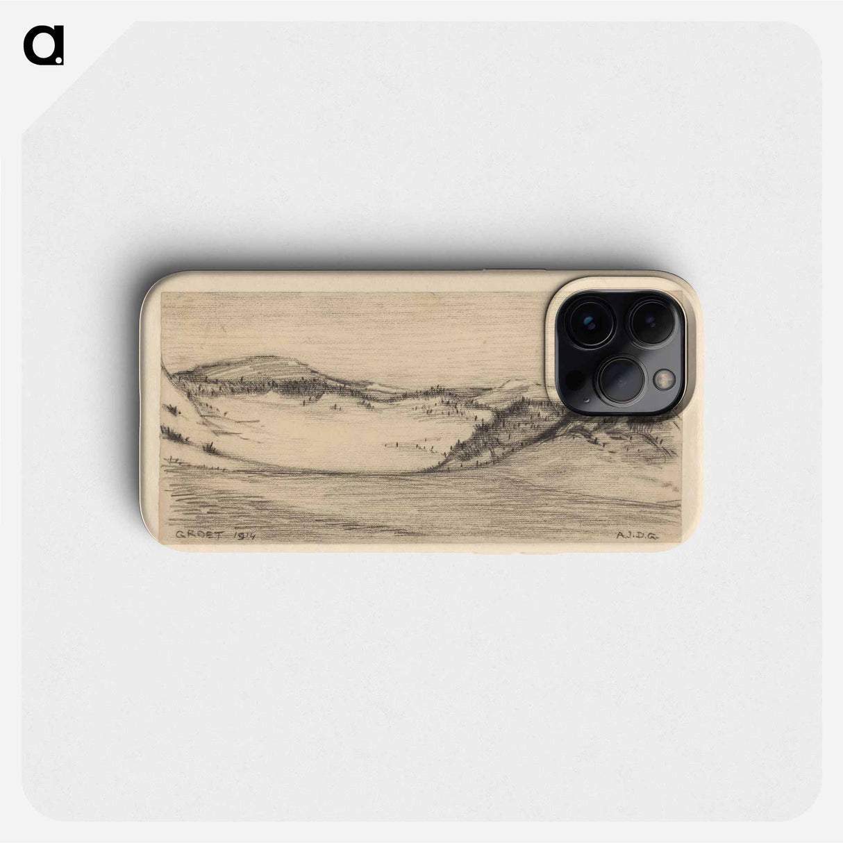 Duinlandschap bij Groet - ユリー デ フラーハ Phone Case.