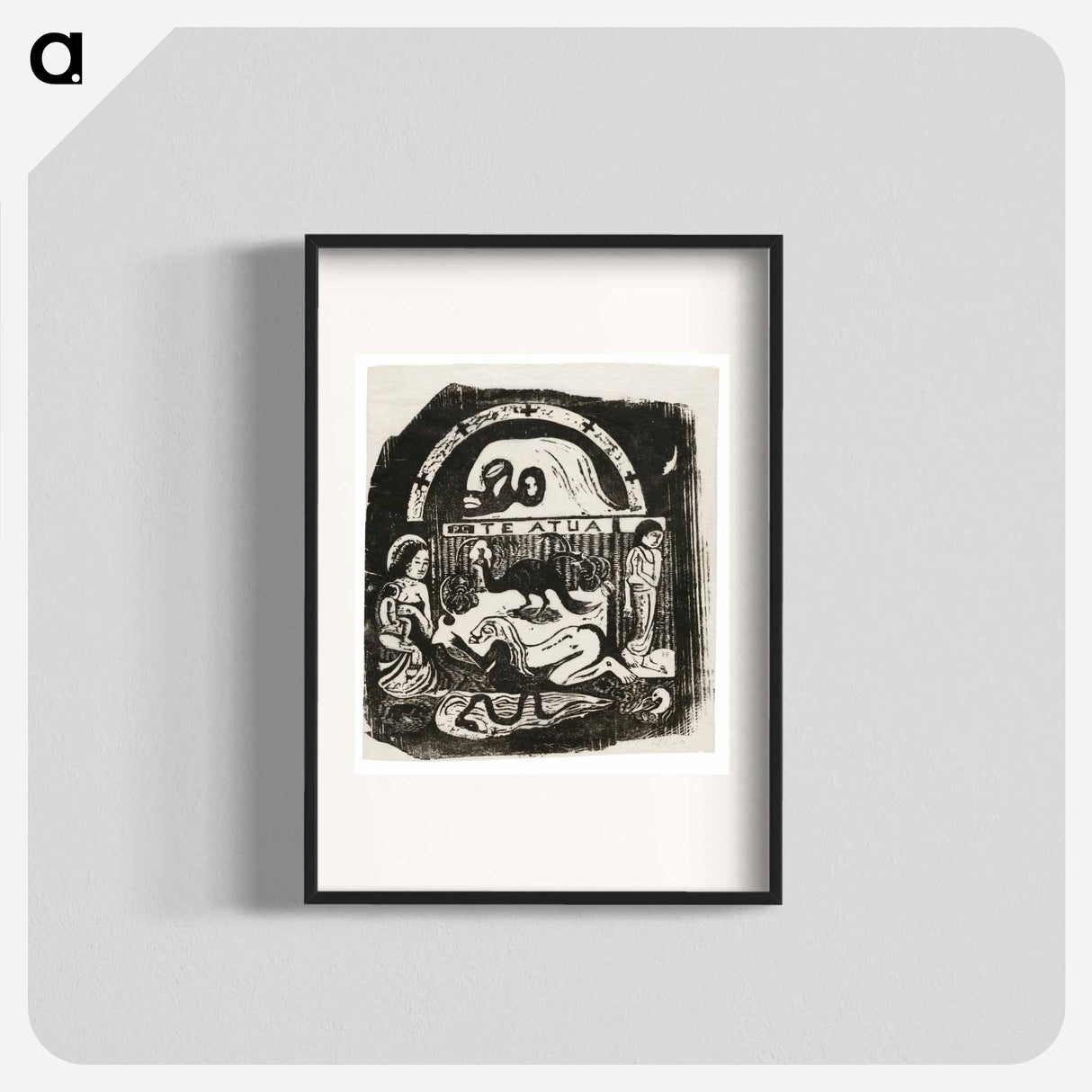 Te atua (The God) - Paul Gauguin Poster.