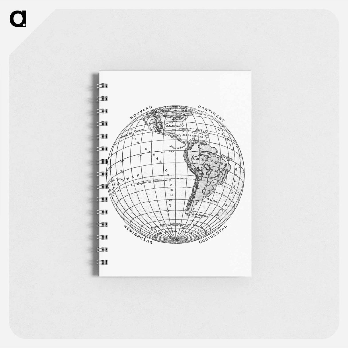 World atlas from The Practical Teaching of Geography - アンティーク地図 Memo.