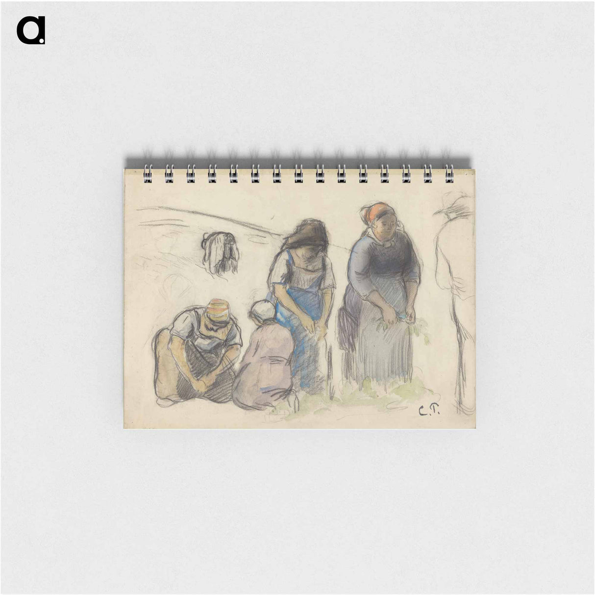 Pea Harvesters - カミーユ ピサロ Memo.