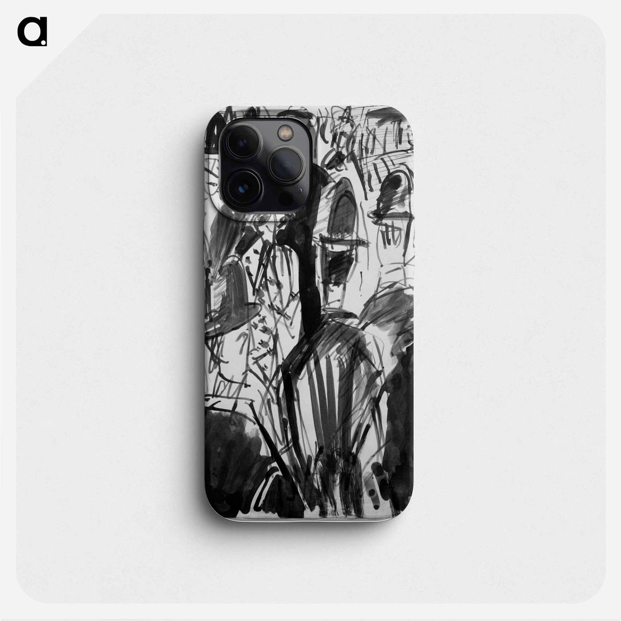 Street scene - Ernst Ludwig Kirchner Phone Case.