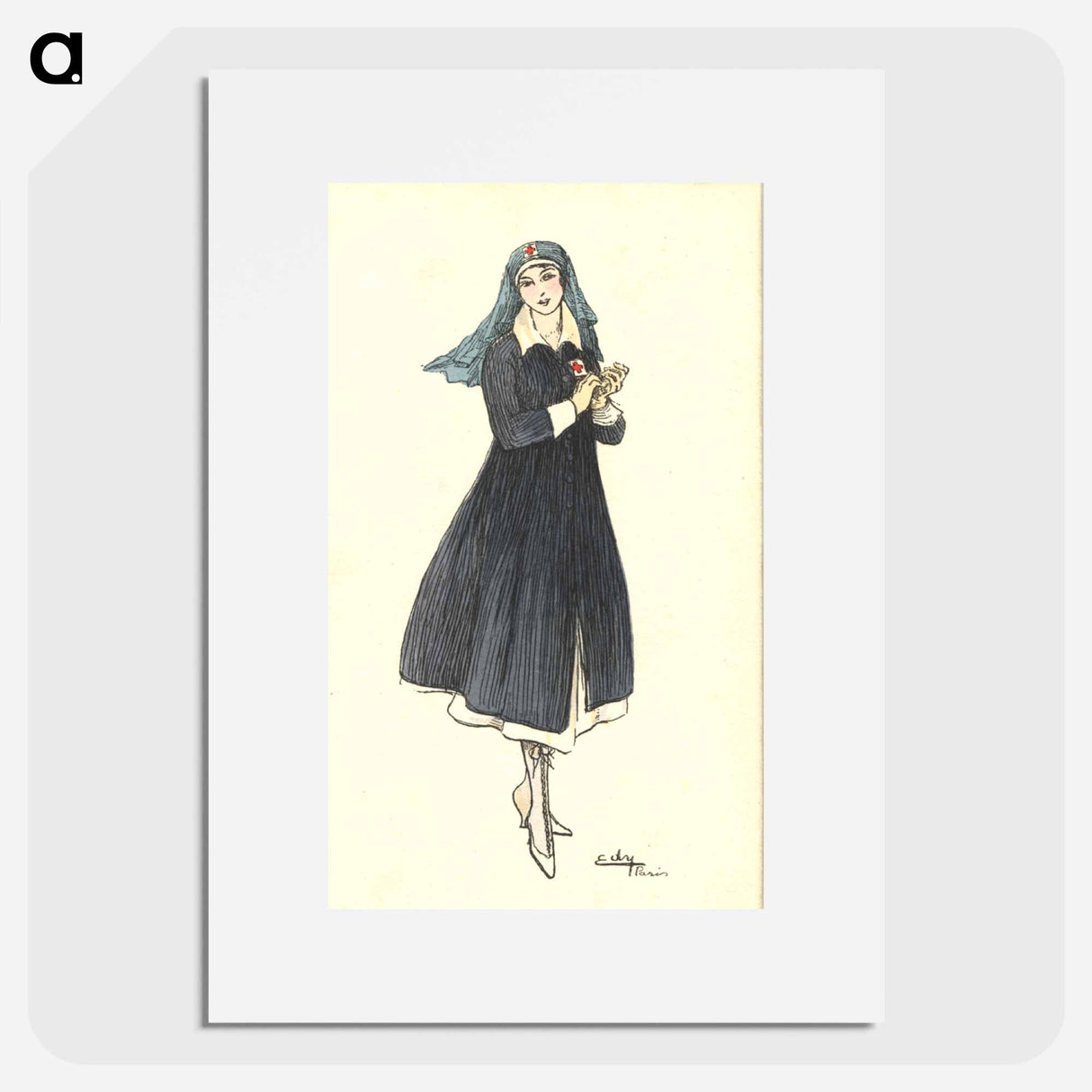 アートポスター-Nurse Holding Her Hands Together
- 国立医学図書館 Poster.