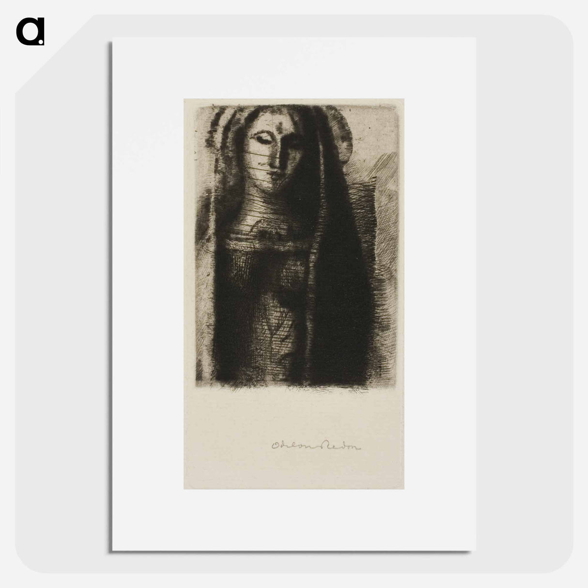 Princess Maleine (The Little Madonna) - Odilon Redon Poster.