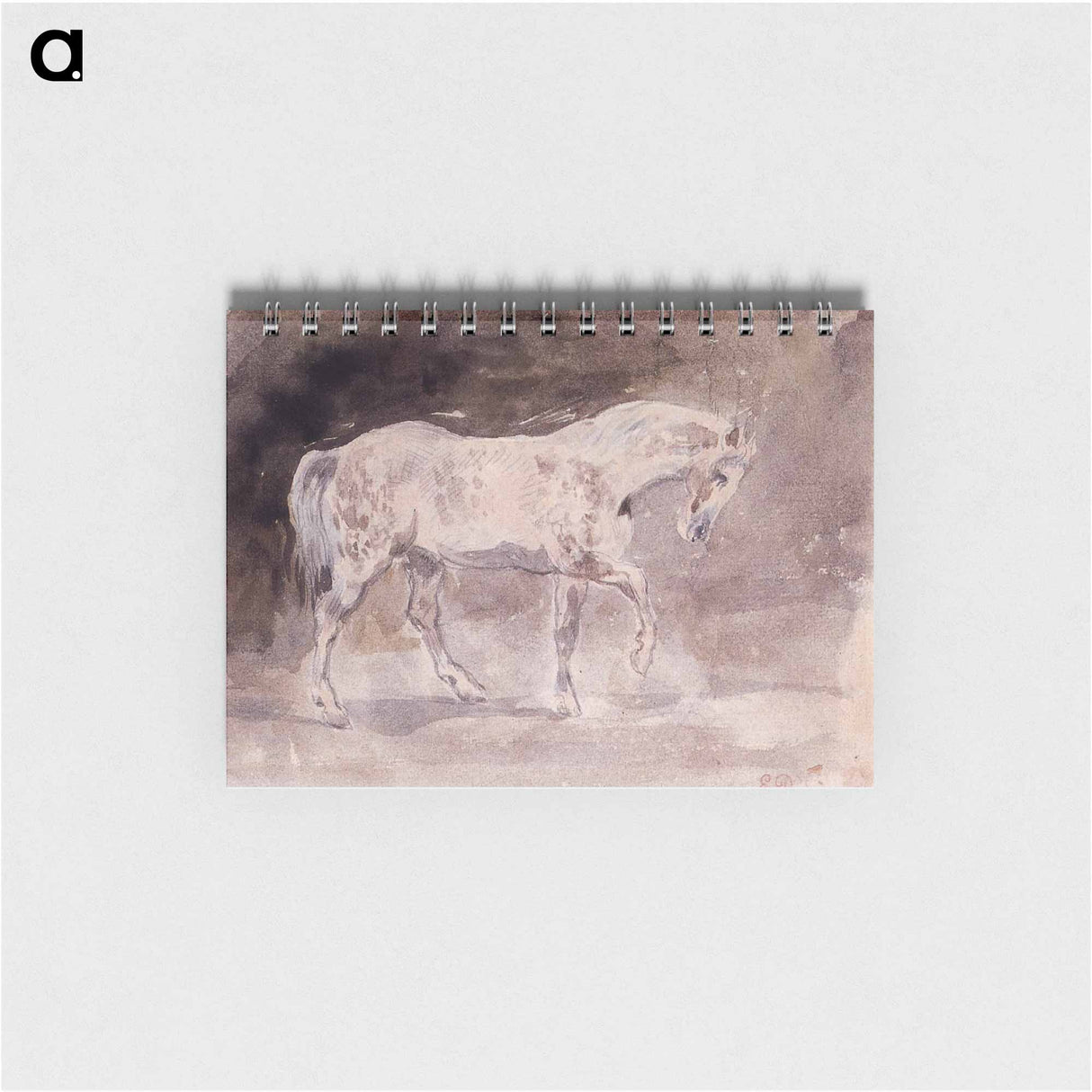 アートメモ帳-An Arab Horseman at the Gallop - ウジェーヌ ドラクロワ Memo.