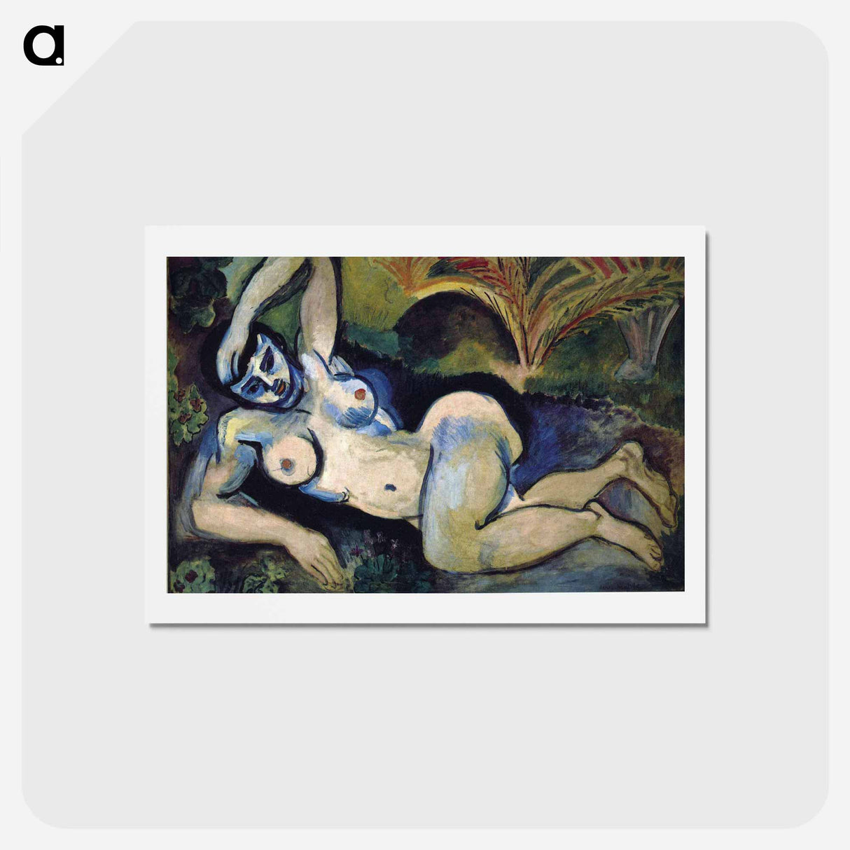 アートポストカード-The Blue Nude (Souvenir of Biskra) - アンリ マティス Postcard.