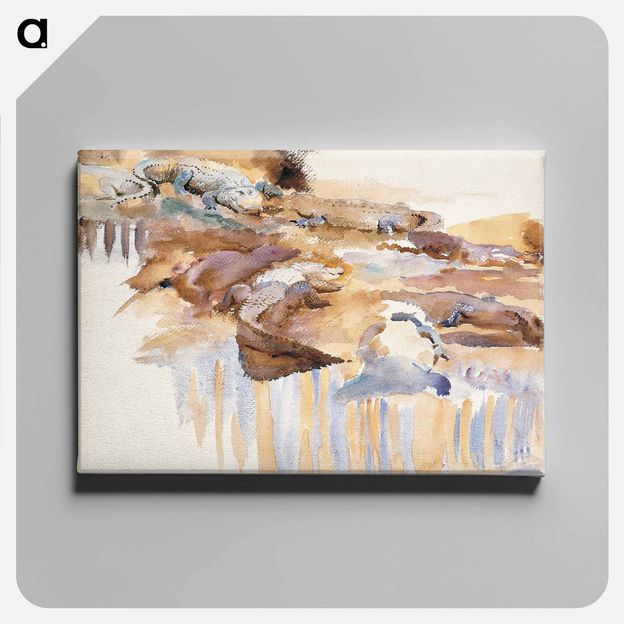 Alligators - John Singer Sargent Canvas.