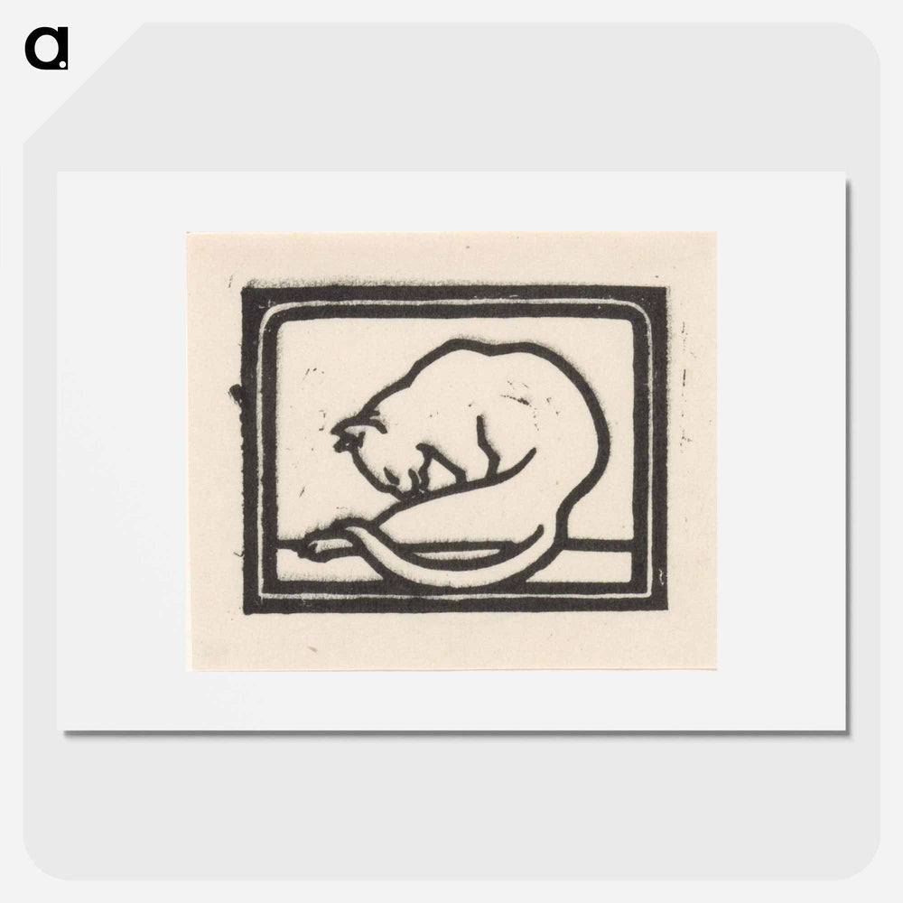 Zich wassende kat - ユリー デ フラーハ Poster.