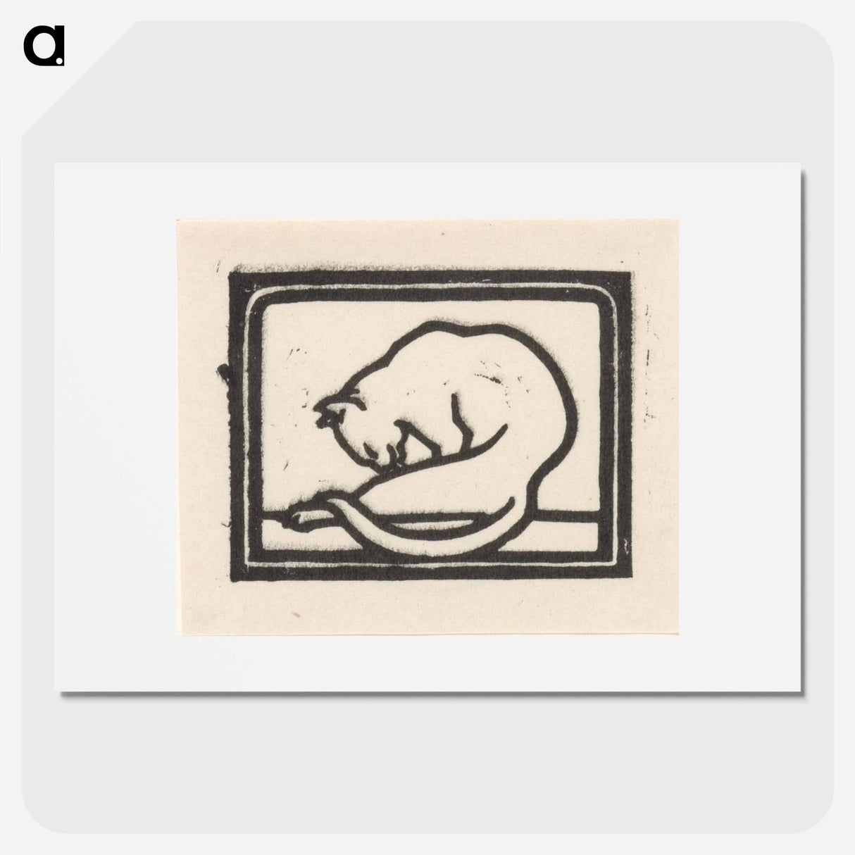 Zich wassende kat - ユリー デ フラーハ Poster.