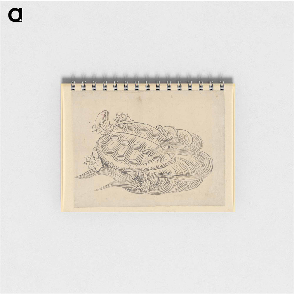 Sea Turtle (Emblem of Longevity) - 葛飾 北斎 Memo.