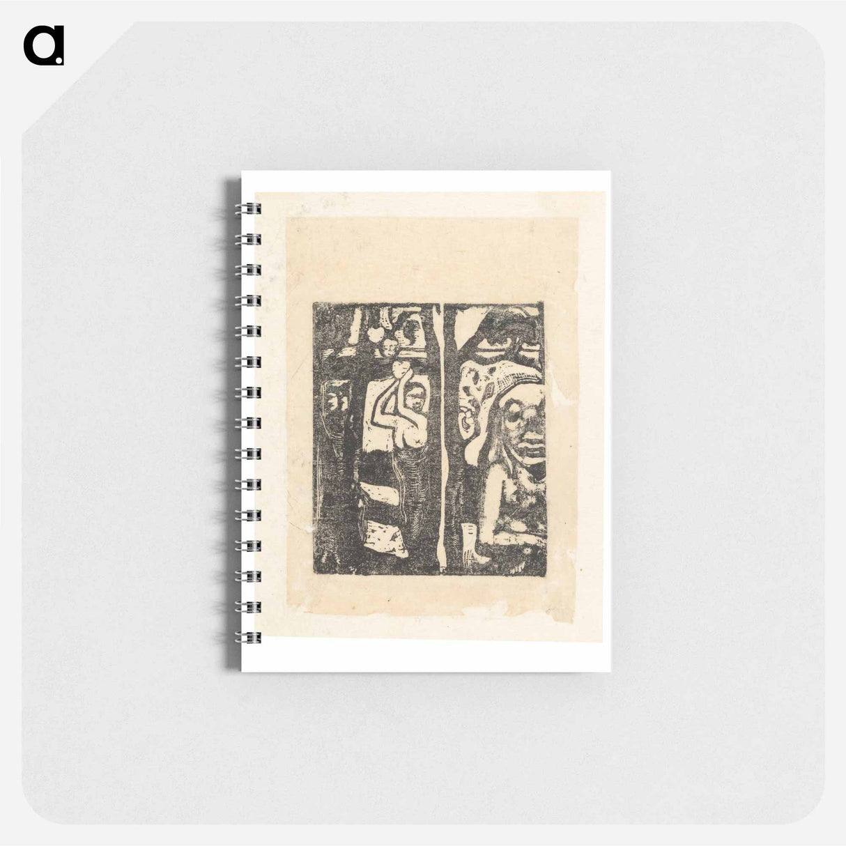 Woman Picking Fruit and Oviri - ポール ゴーギャン Memo.