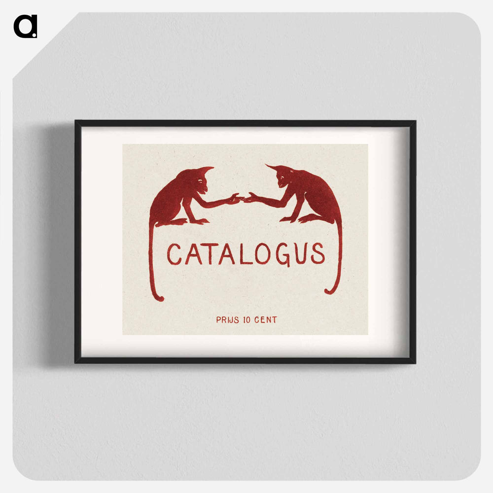 Catalogue of works with two apen - Theo van Hoytema Poster.