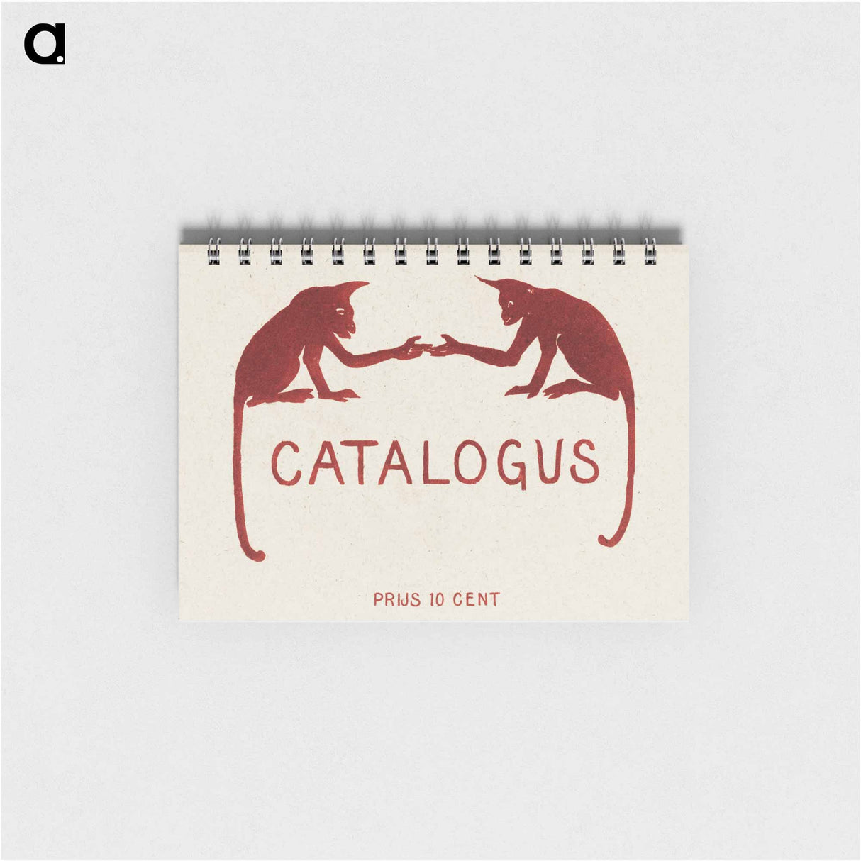 Catalogusomslag met twee apen - テオ ヴァン ホイテマ Memo.