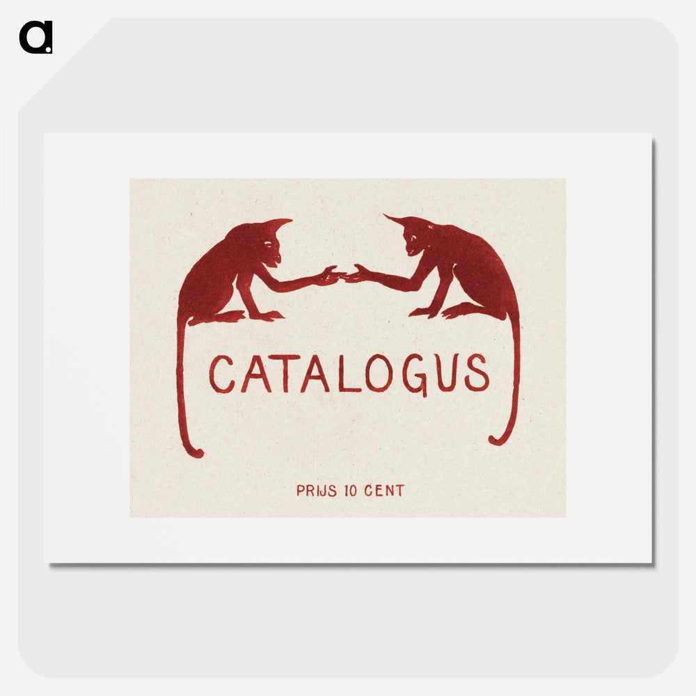 Catalogue of works with two apen - Theo van Hoytema Poster.