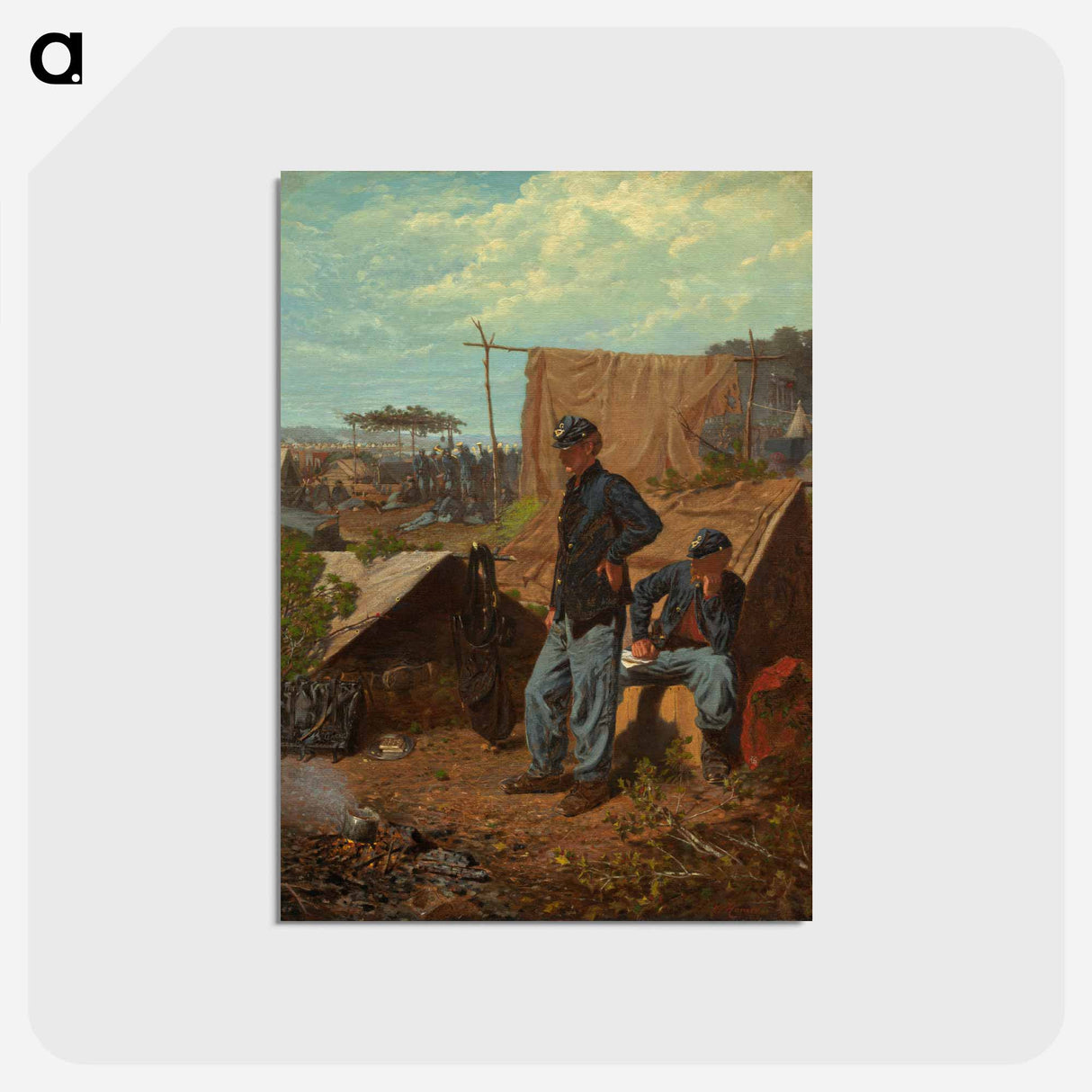 アートポストカード-Home, Sweet Home - ウィンスロー ホーマー Postcard.