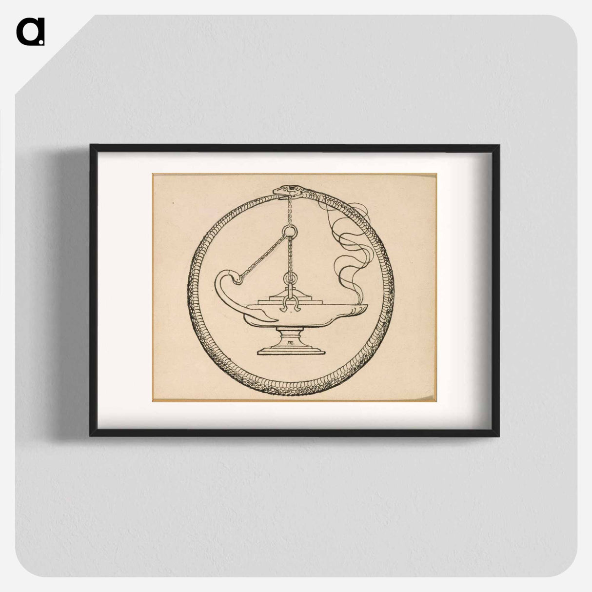 Vänrikin tervehdys -runon loppuvinjetti - アルバート エーデルフェルト Poster.