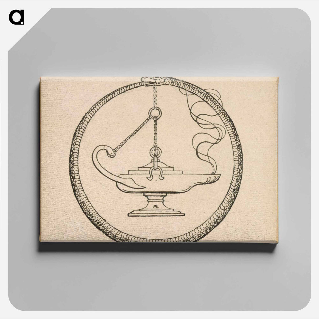 Vänrikin tervehdys -runon loppuvinjetti - アルバート エーデルフェルト Canvas.