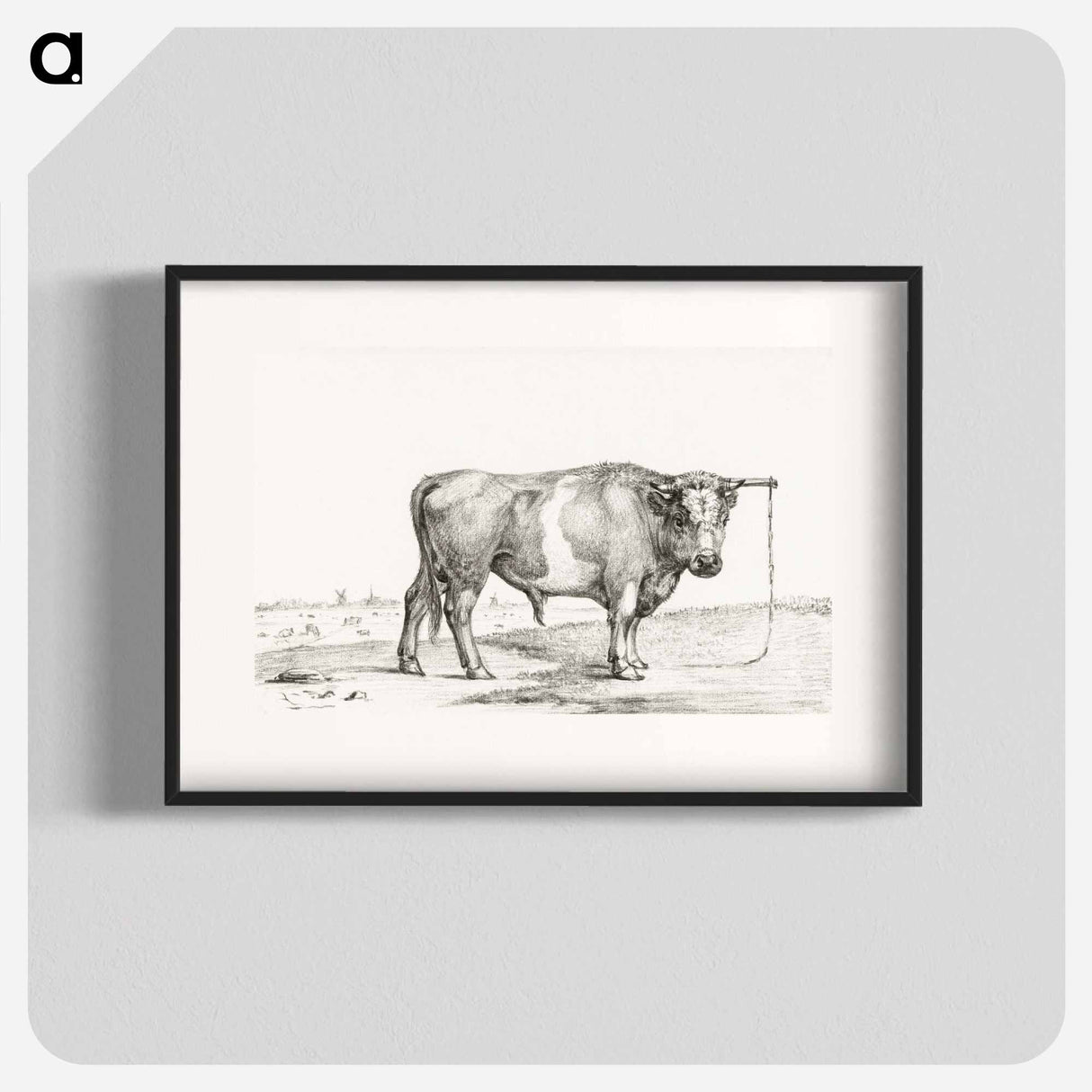 Standing bull - Jean Bernard Poster.