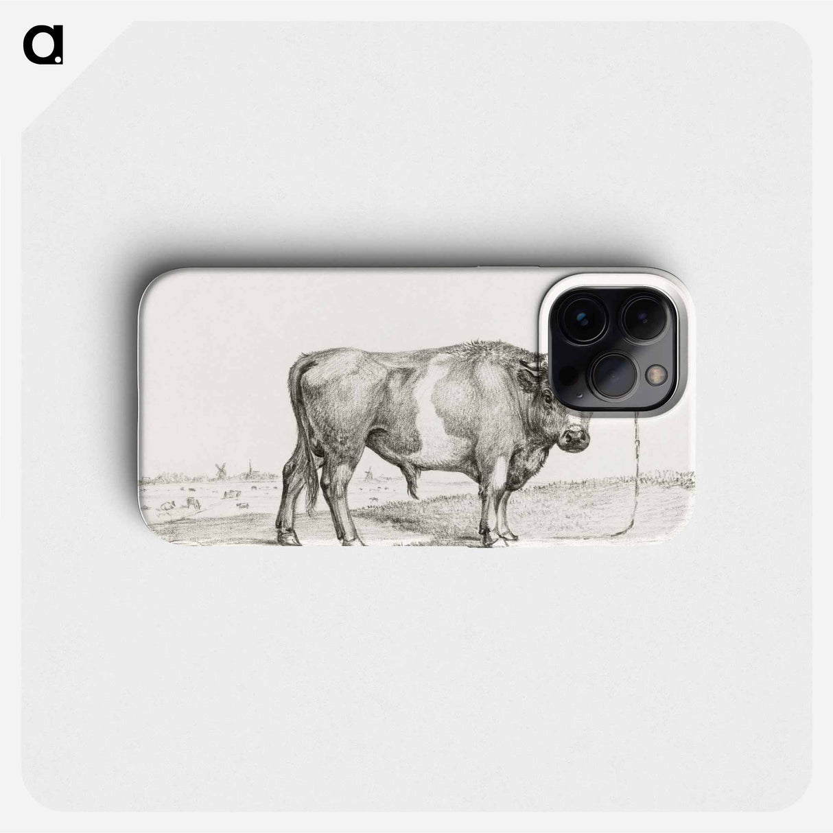 Standing bull - Jean Bernard Phone Case.