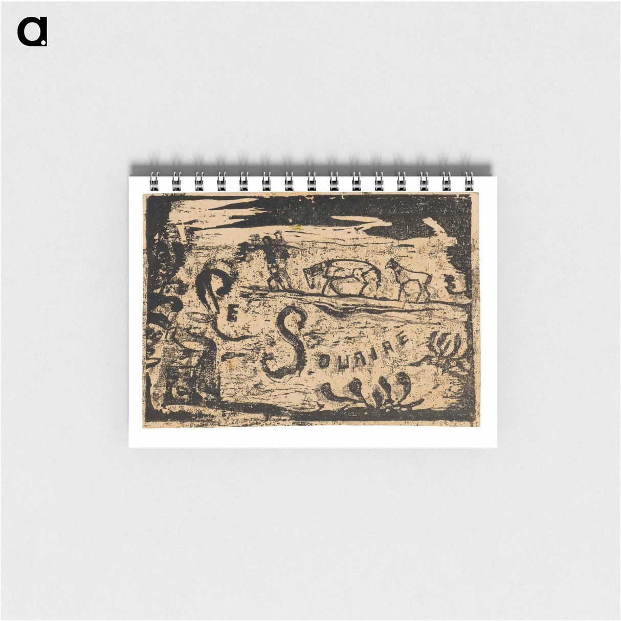 Man Carrying Bananas Followed by Two Horses - ポール ゴーギャン Memo.