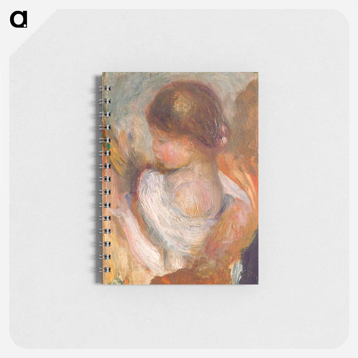 Young Girl Reading - ピエール オーギュスト ルノワール Memo.