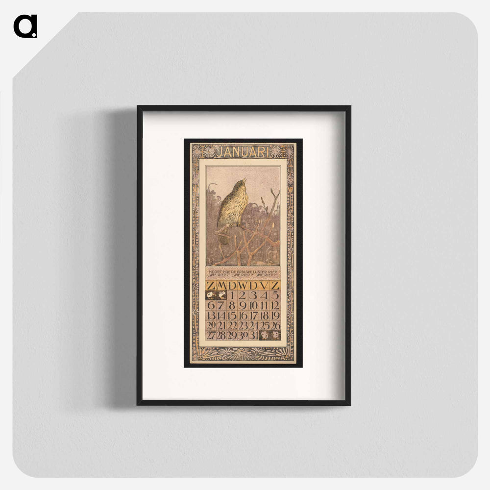 Zanglijster - Theo van Hoytema Poster.