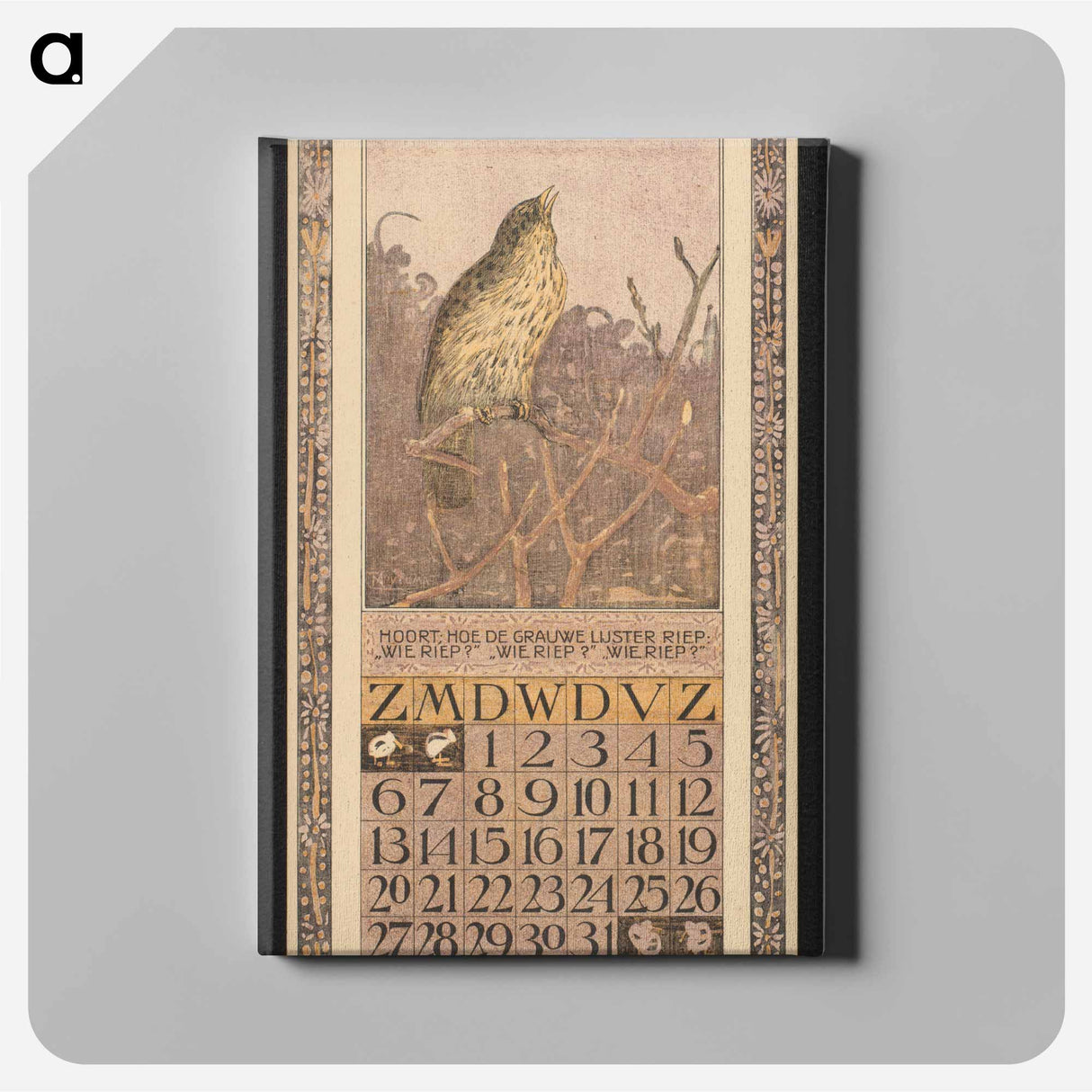 Zanglijster - Theo van Hoytema Canvas.