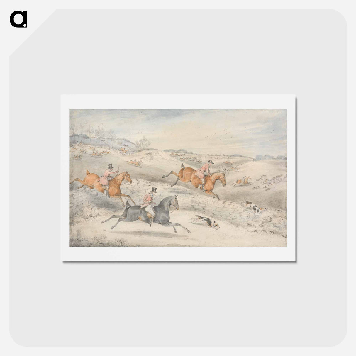 アートポストカード-Foxhunting: Full Cry
- イェール大学アートギャラリー Postcard.