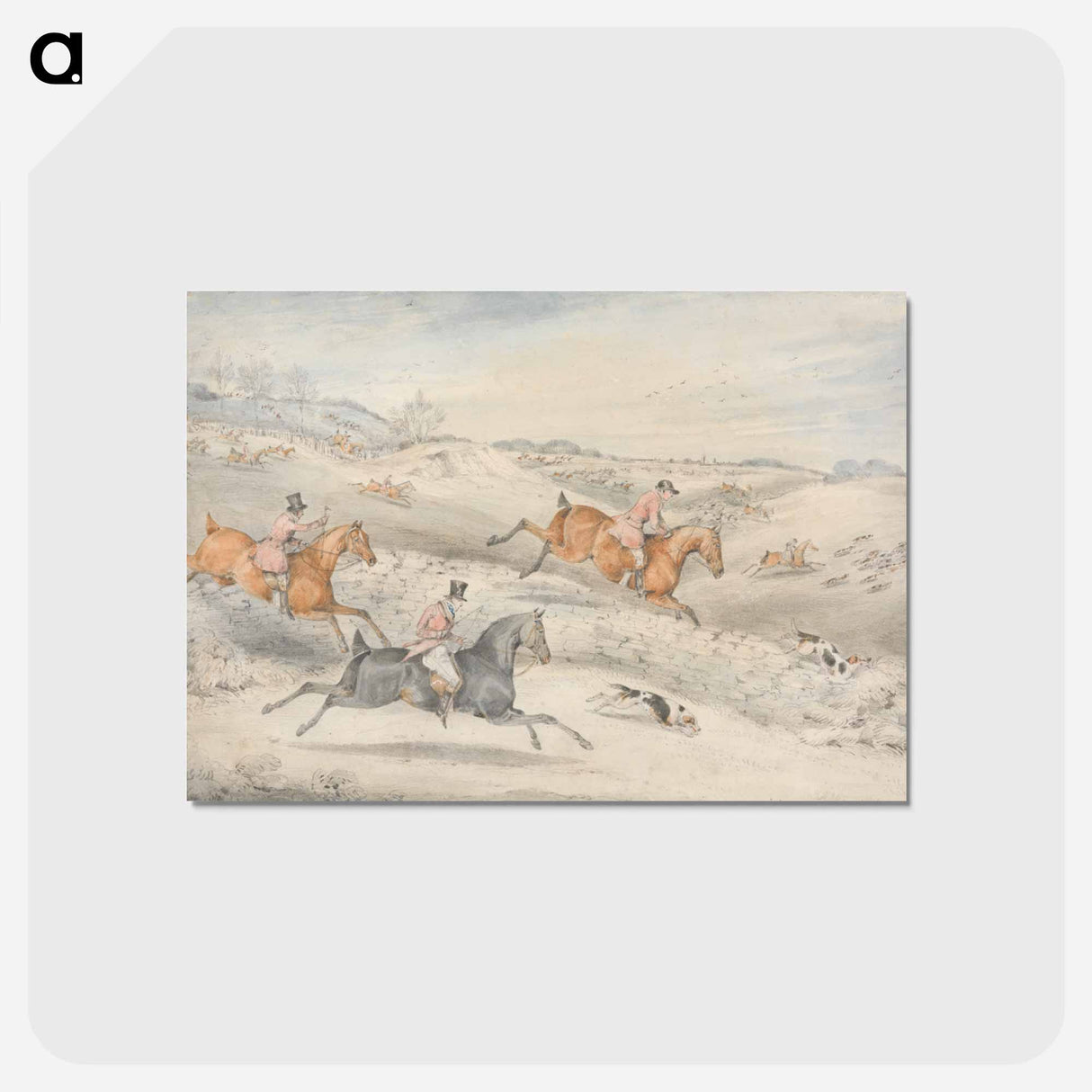 アートポストカード-Foxhunting: Full Cry
- イェール大学アートギャラリー Postcard.