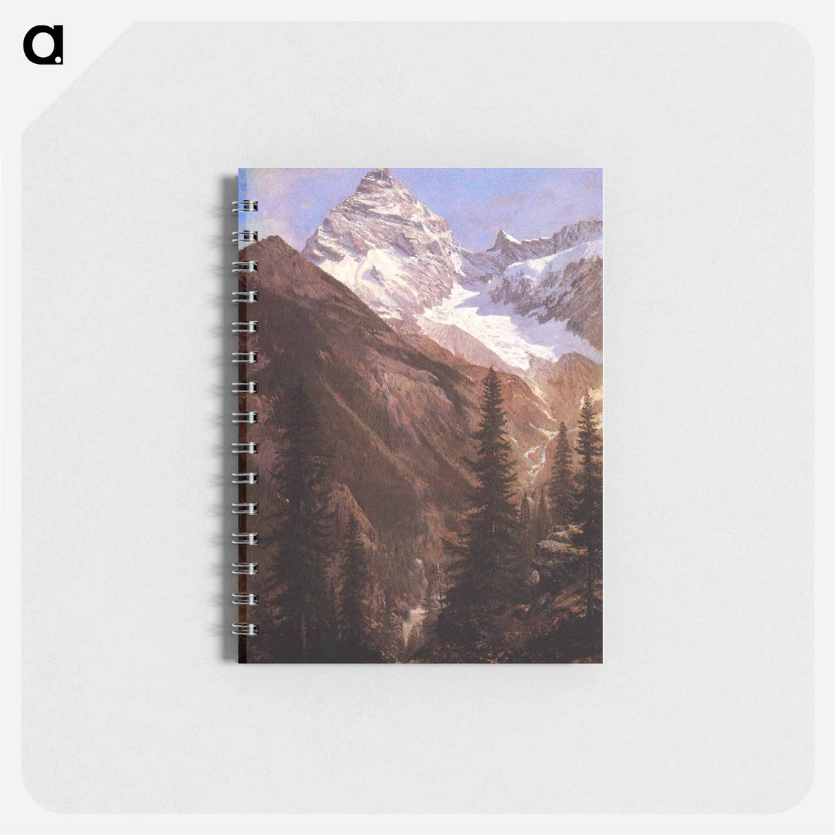 アートメモ帳-Canadian Rockies, Asulkan Glacier - アルバート ビアスタット Memo.