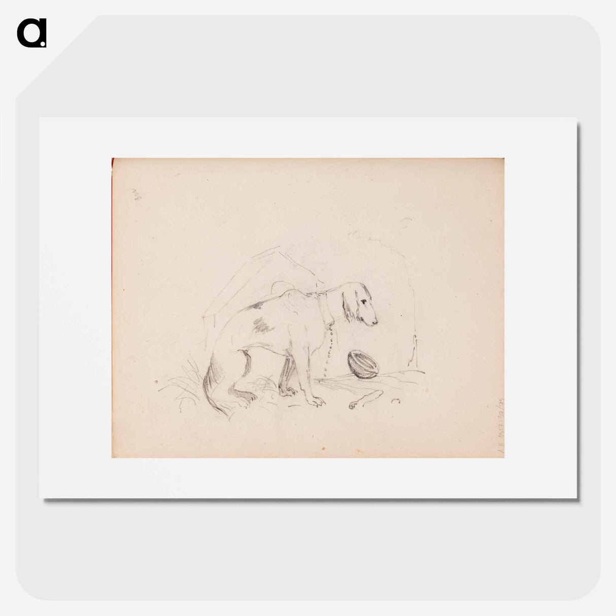 Kytketty koira - アルバート エーデルフェルト Poster.