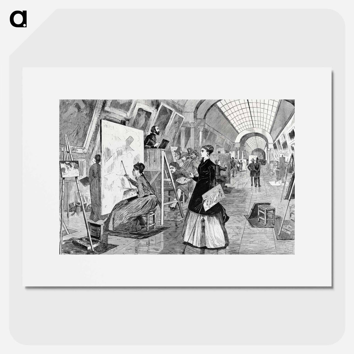 アートポスター-Art Students and Copyists in the Louvre Gallery, Paris
- クリーブランド美術館 Poster.