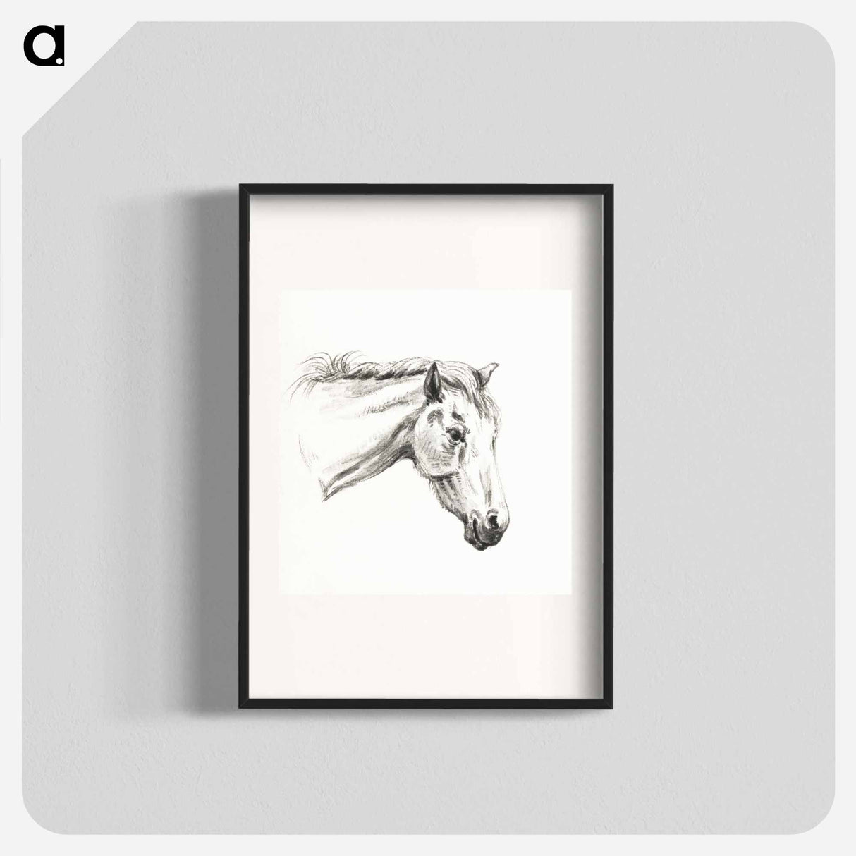 Head of a horse - ジャン ベルナール Poster.