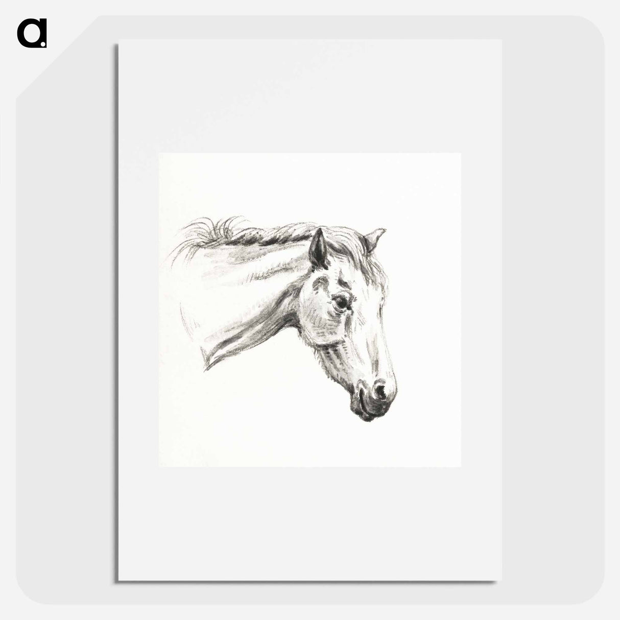 Head of a horse - ジャン ベルナール Poster.