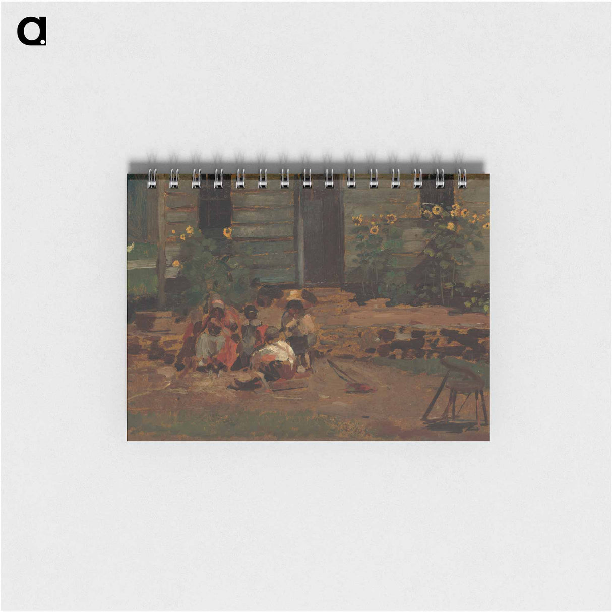 Sketch of a Cottage Yard - ウィンスロー ホーマー Memo.