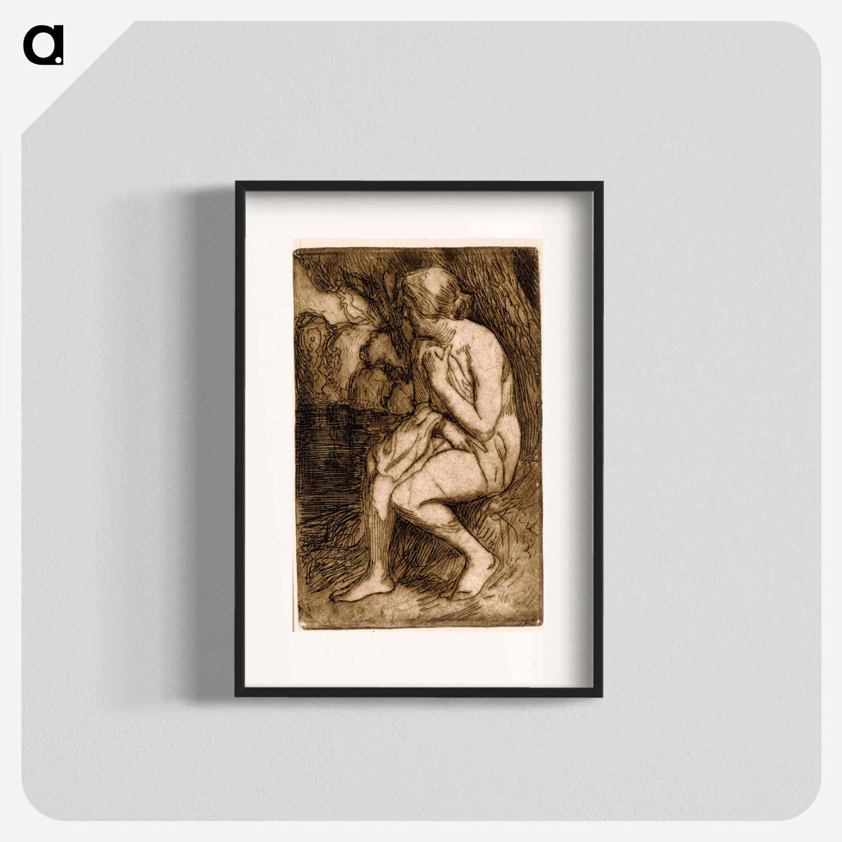 Kylvyn jälkeen - アルバート エーデルフェルト Poster.