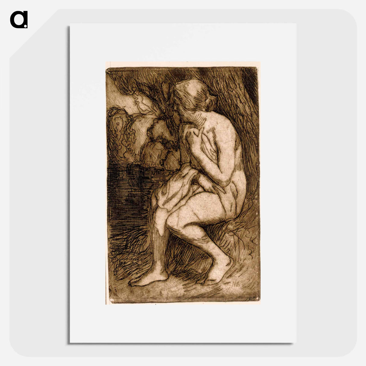 Kylvyn jälkeen - アルバート エーデルフェルト Poster.