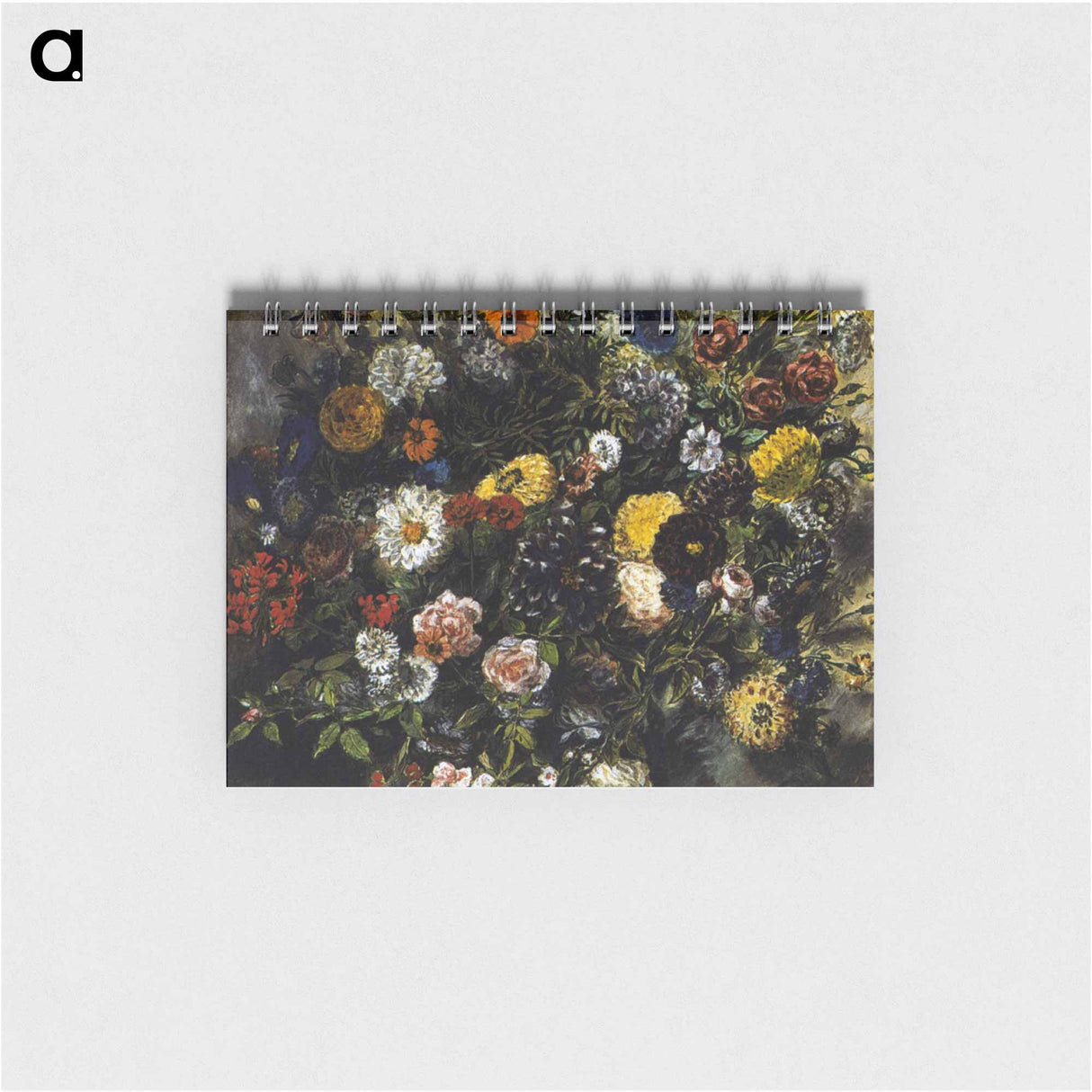 アートメモ帳-Bouquet of Flowers - ウジェーヌ ドラクロワ Memo.