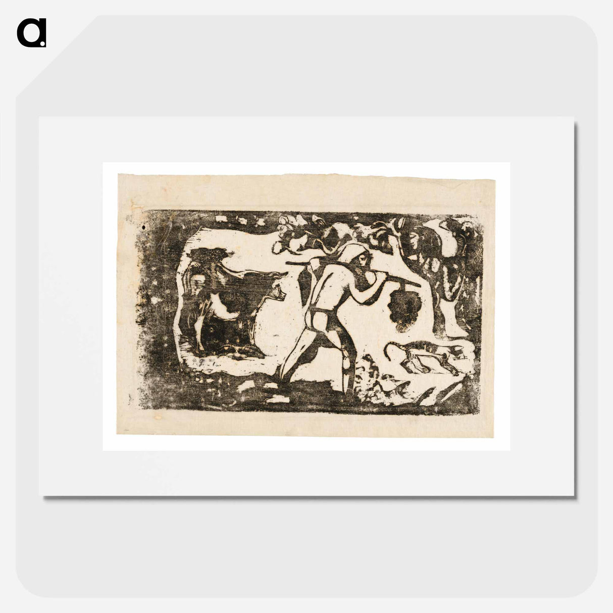 Tahitian Carrying Bananas - Paul Gauguin Poster.