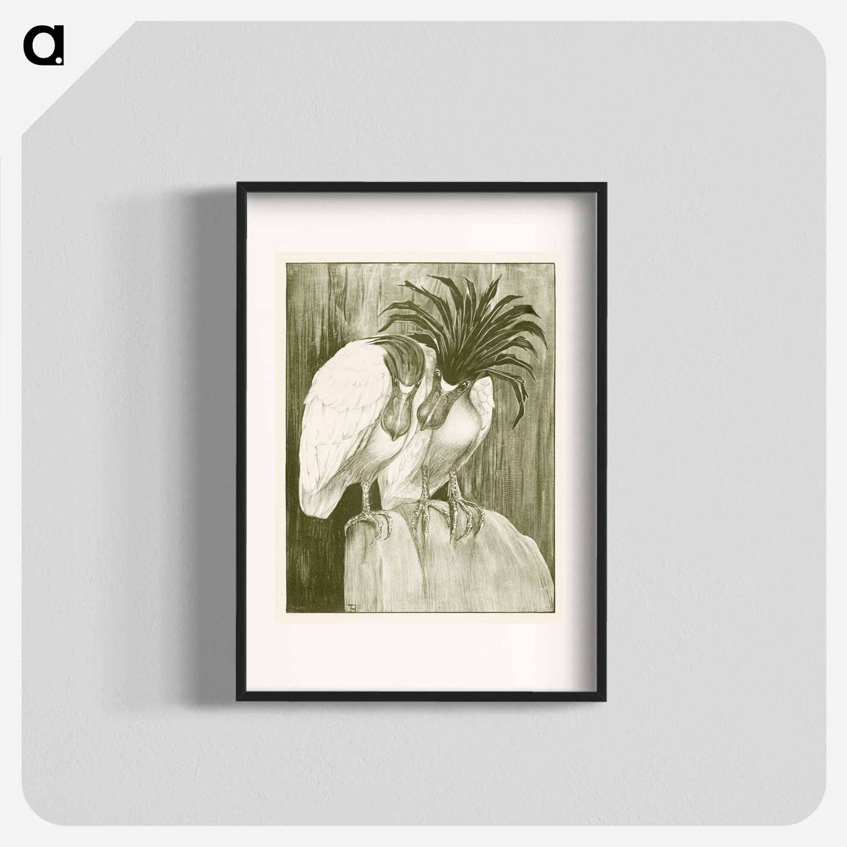 Twee schuitbekreigers - Theo van Hoytema Poster.