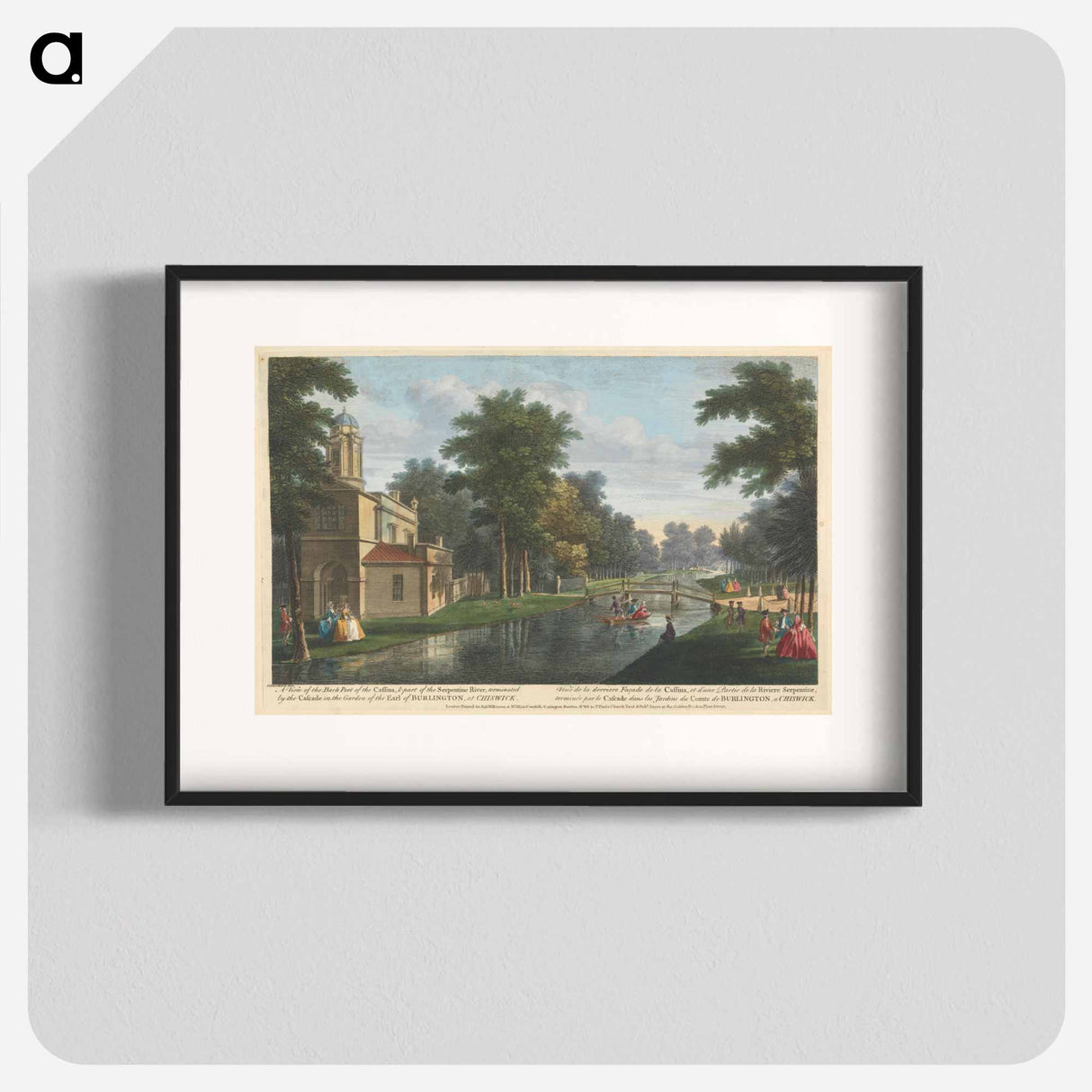 アートポスター-A View of the Back Part of the Cassina, & Part of the Serpentine River, terminated by the Cascade in the Garden of the Earl of Burlington, at Chiswick
- イェール大学アートギャラリー Poster.