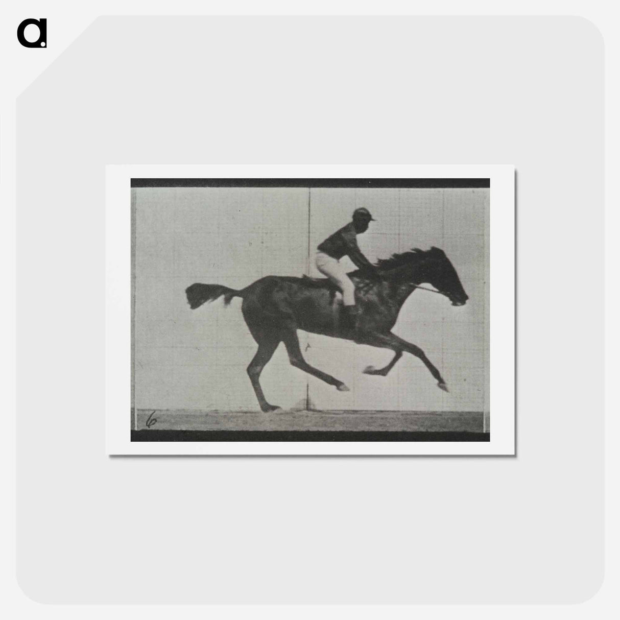 アートポストカード-Galloping Horse and Rider
- エドワード マイブリッジ Postcard.