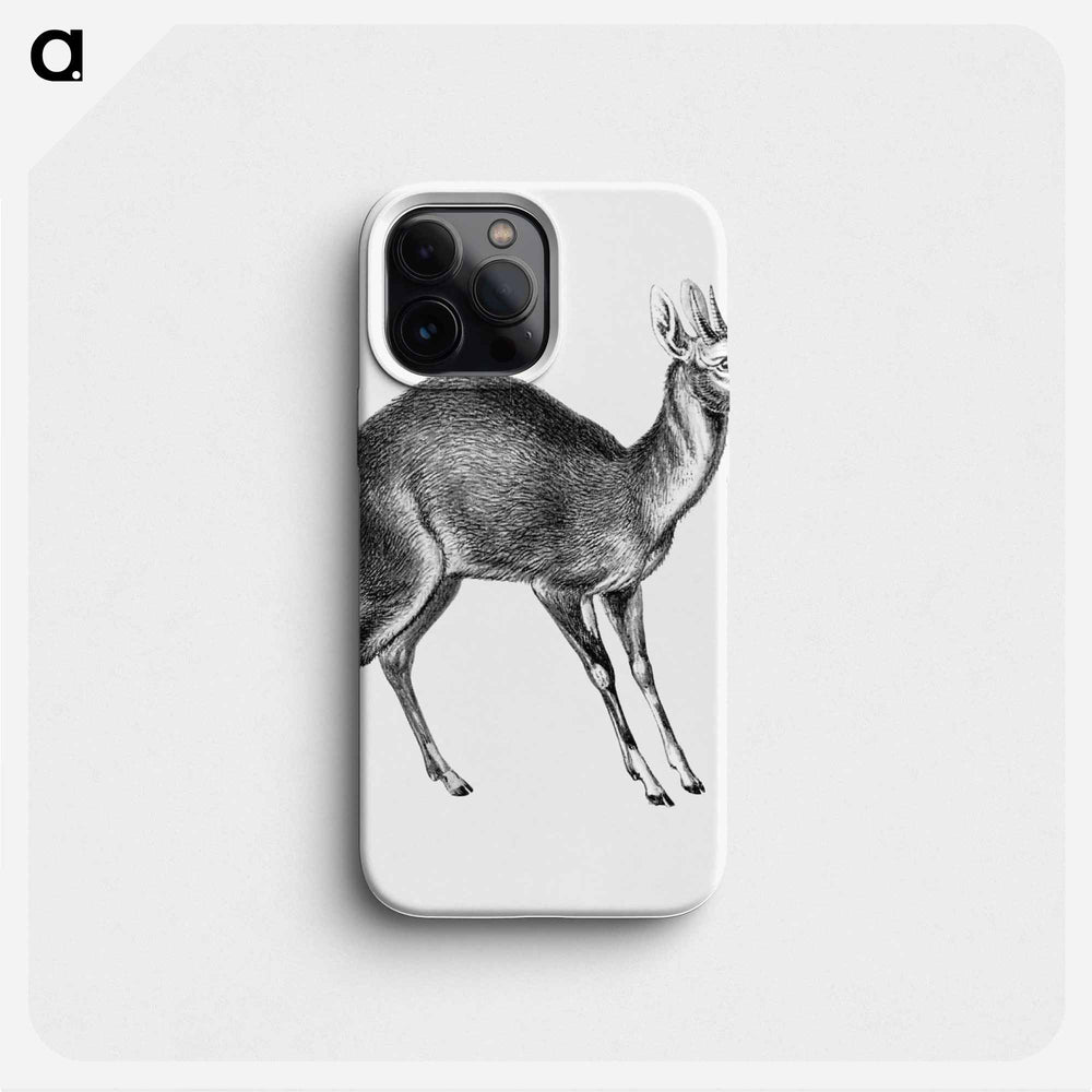Vintage antelope wildlife illustration - エルンスト ヘッケル Phone Case.