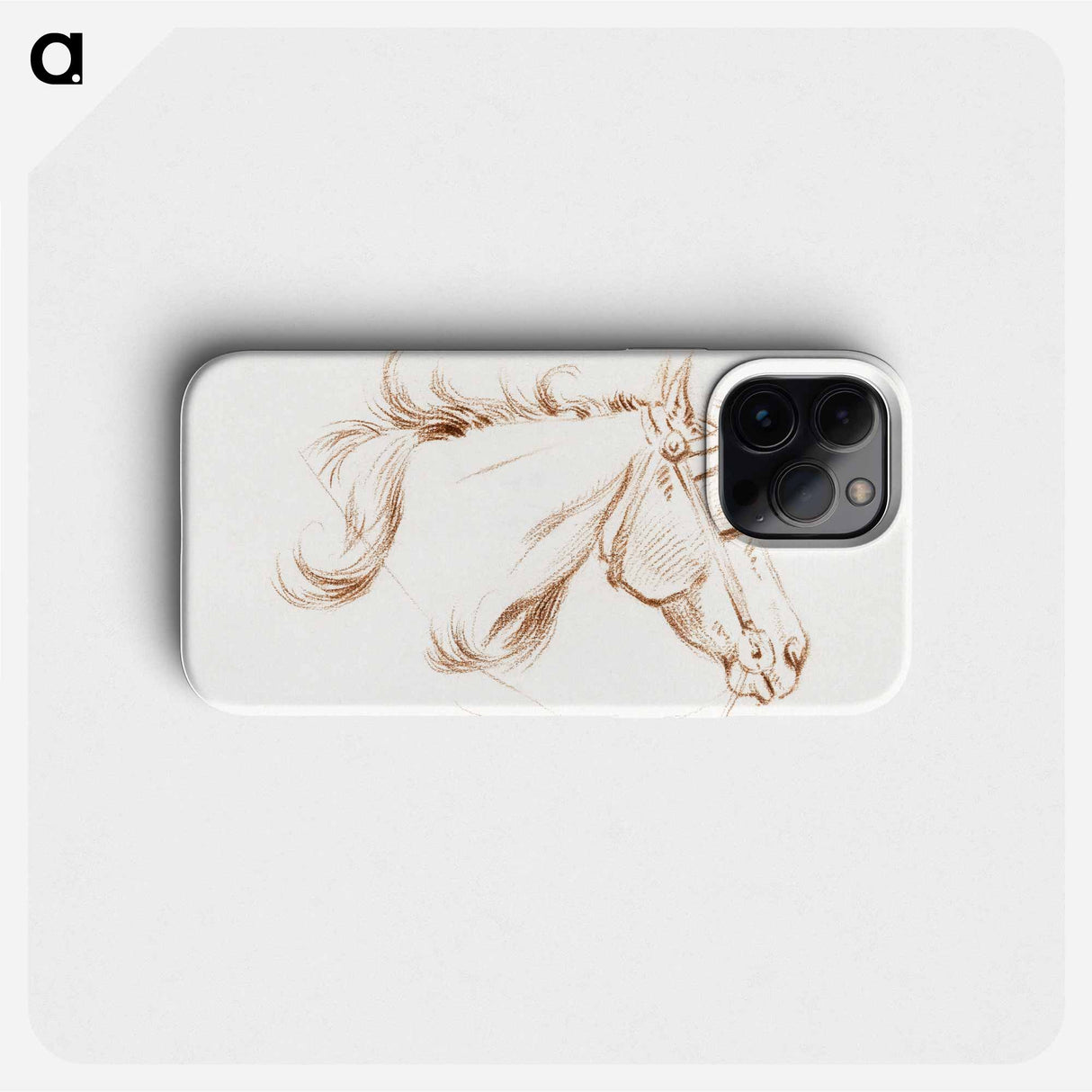 Head of a horse with blinkers - ジャン ベルナール Phone Case.