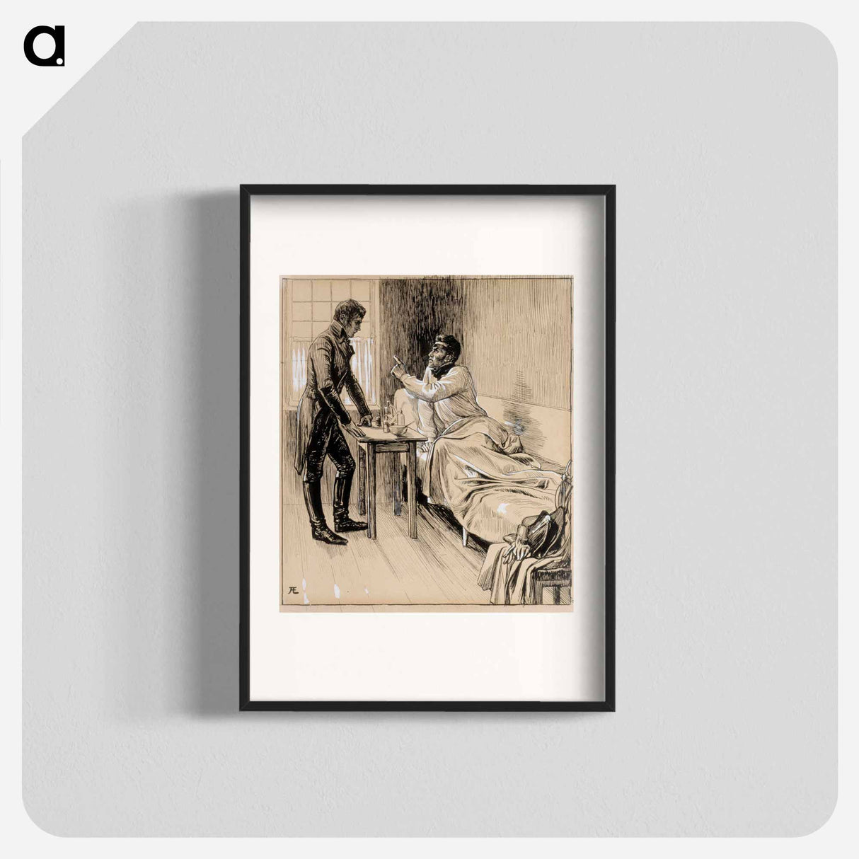 haa, kuulkaa! tykkein jyske juuttahalta! - アルバート エーデルフェルト Poster.