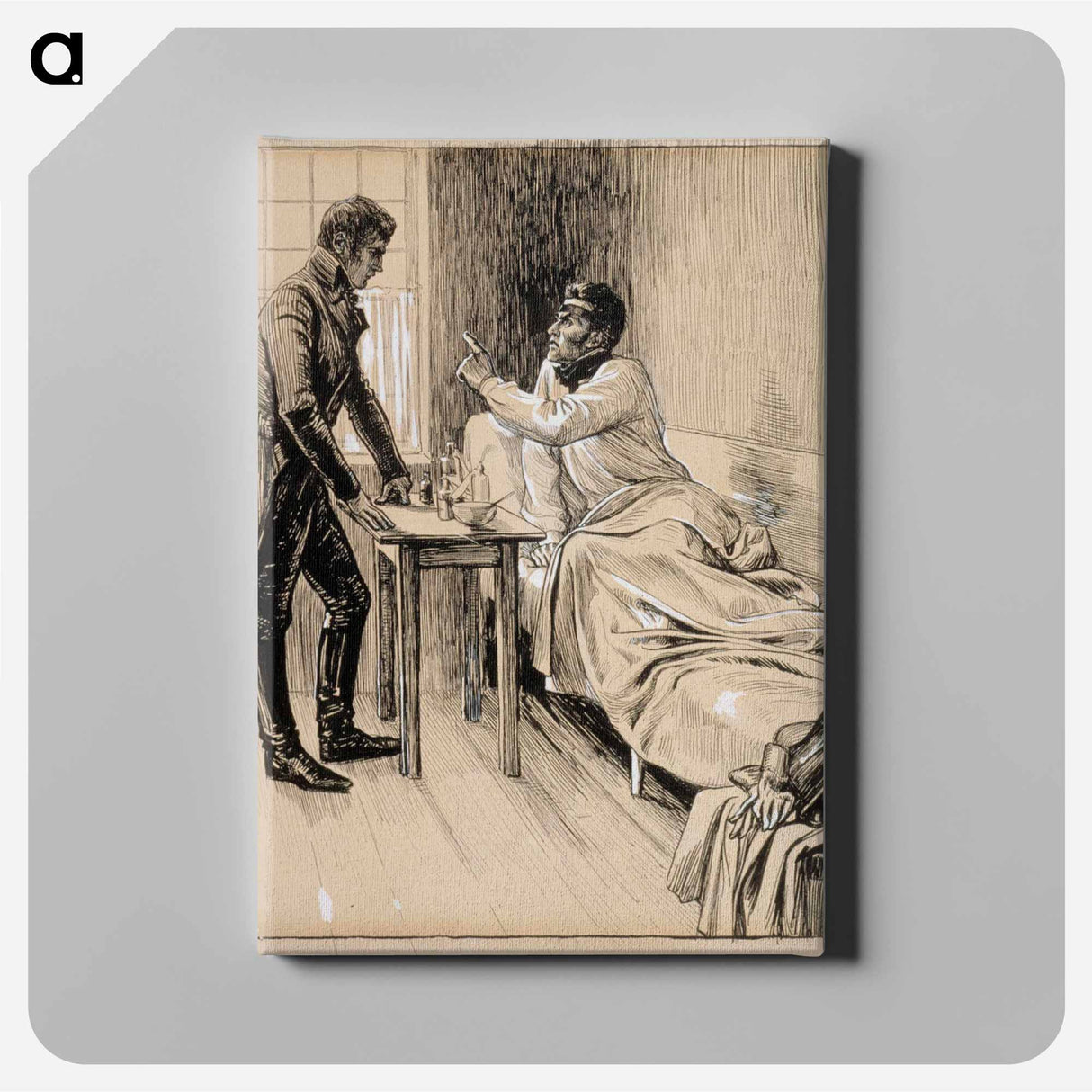 haa, kuulkaa! tykkein jyske juuttahalta! - アルバート エーデルフェルト Canvas.