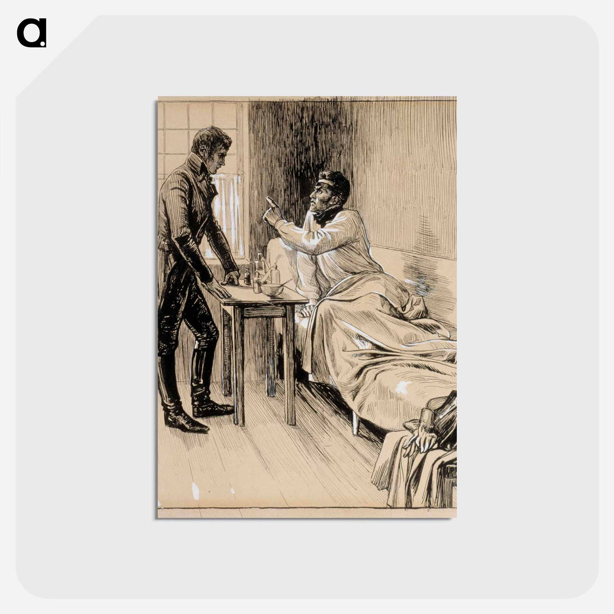 haa, kuulkaa! tykkein jyske juuttahalta! - アルバート エーデルフェルト Postcard.