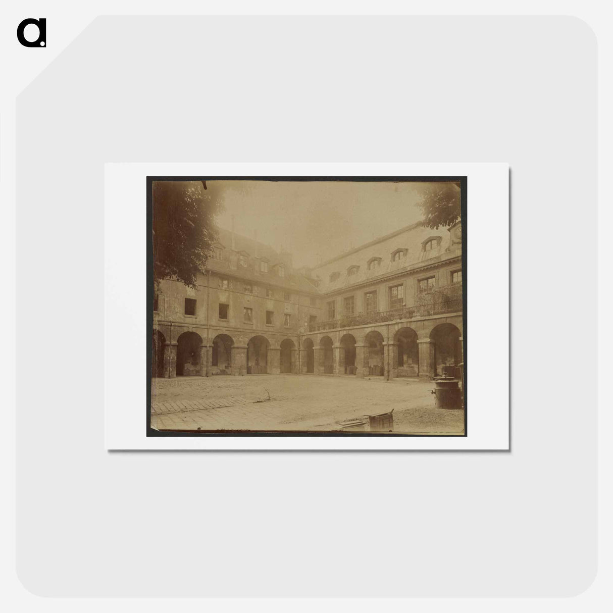 アートポストカード-Arcaded Courtyard
- ウジェーヌ アジェ Postcard.