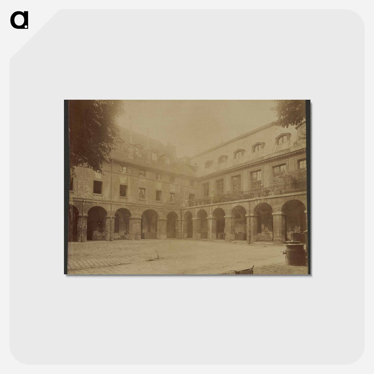 アートポストカード-Arcaded Courtyard
- ウジェーヌ アジェ Postcard.