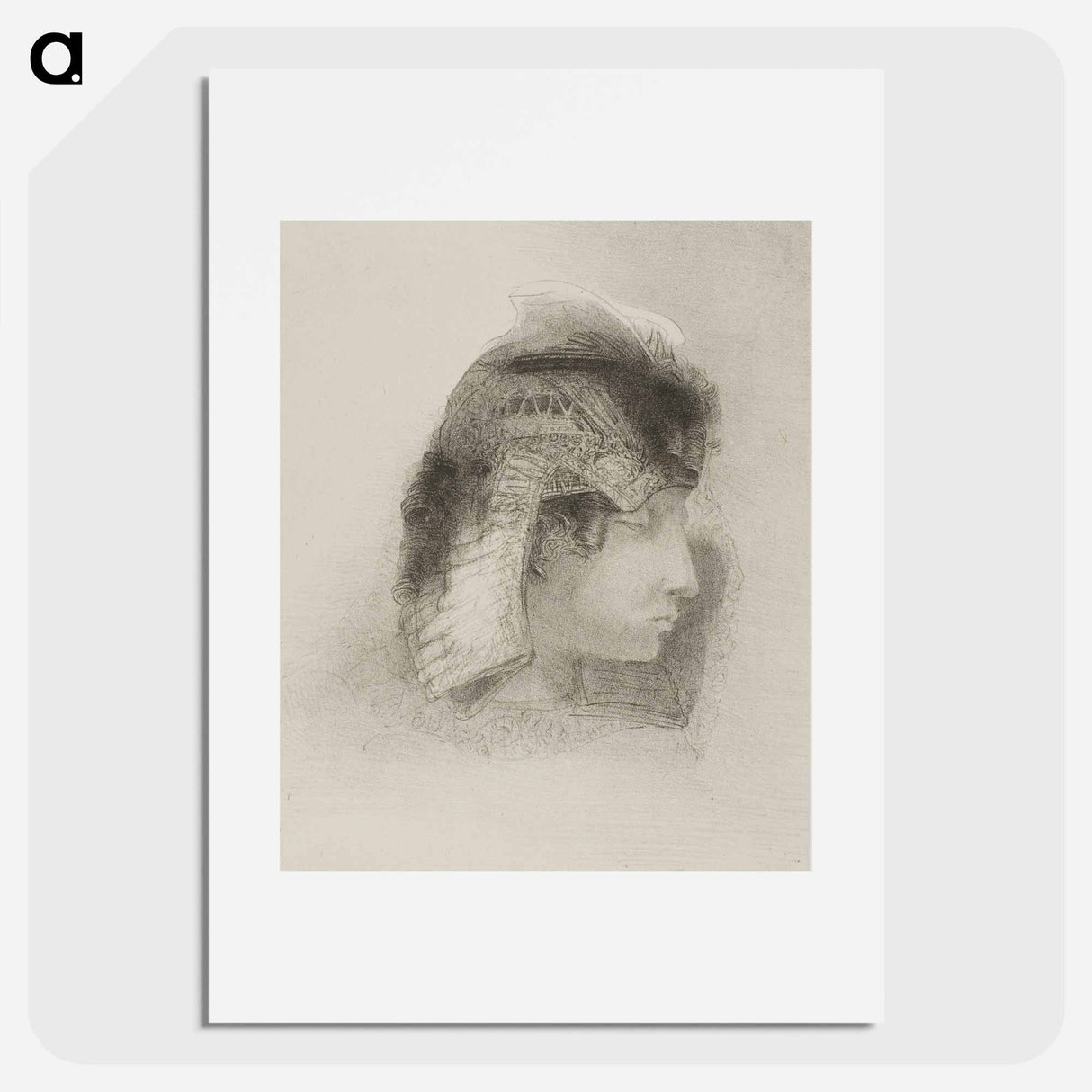 My Kisses Have the Taste of Fruit Which Would Melt in Your Heart!...You Disdain Me! Farewell! - オディロン ルドン Poster.